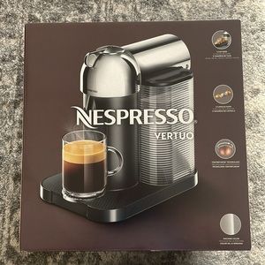 OBO - New Unopened Box, Never Used Nespresso Vertuo Machine (Chrome)